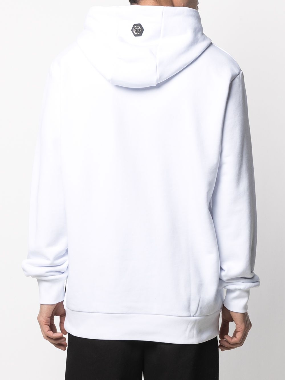 graphic-print rib-trimmed hoodie - 5