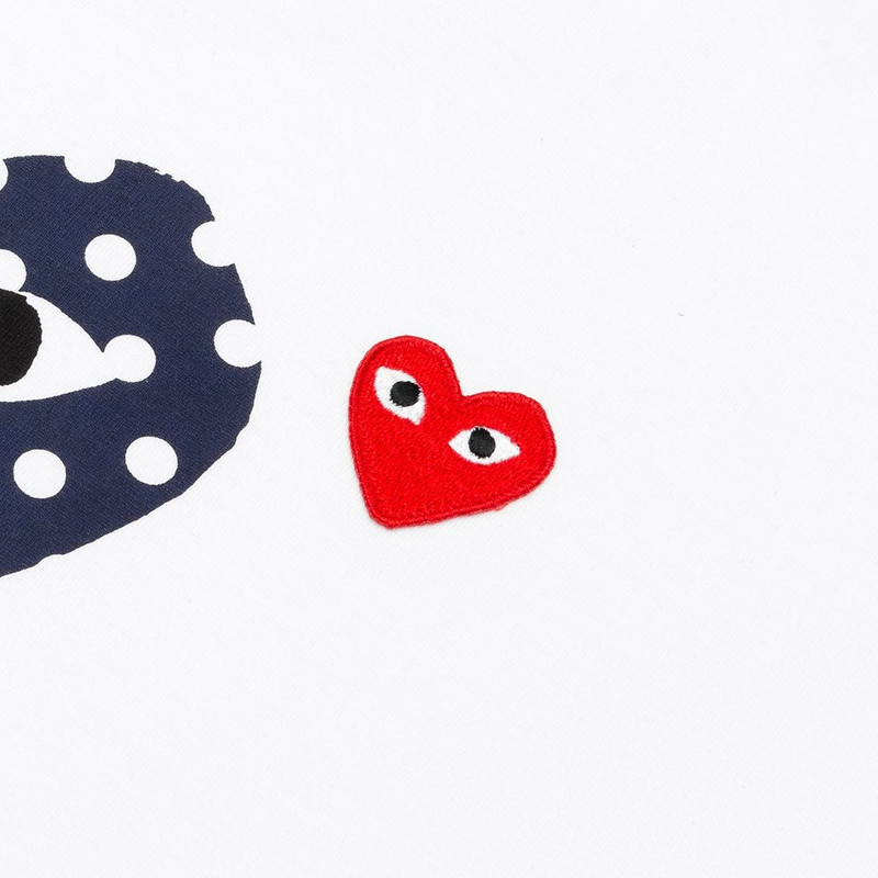 Double Polka Dot Heart Patch T-Shirt 3