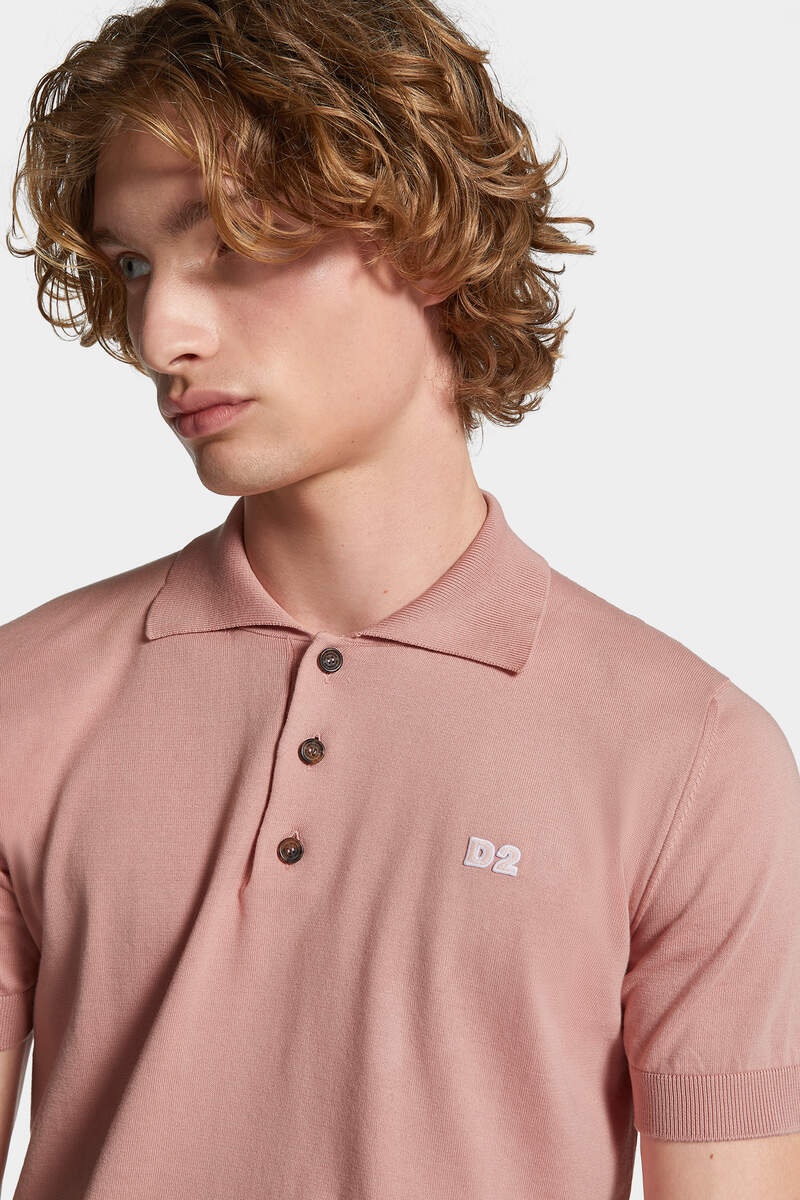 D2 KNIT POLO - 5