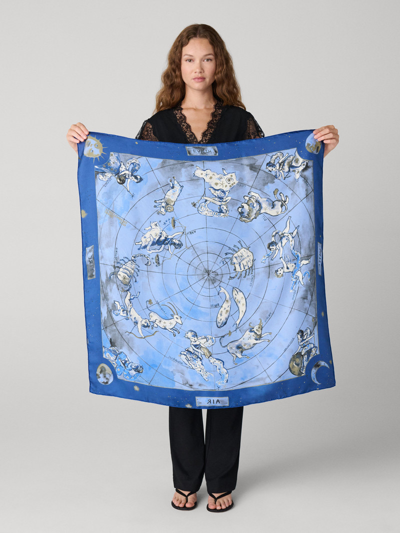 DIANE VON FURSTENBERG Zodiac Flag Scarf outlook