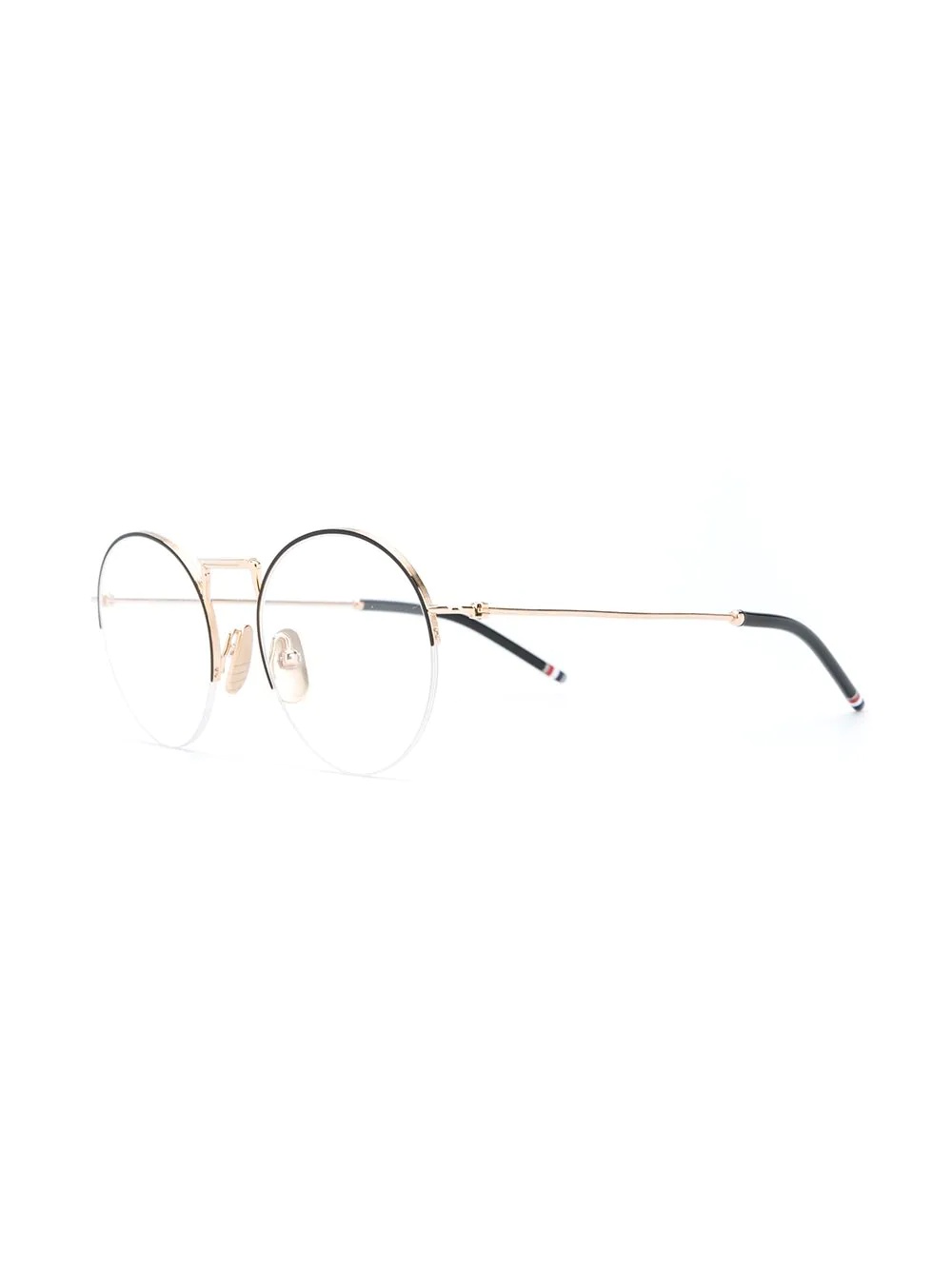 half-rim round-frame glasses - 2