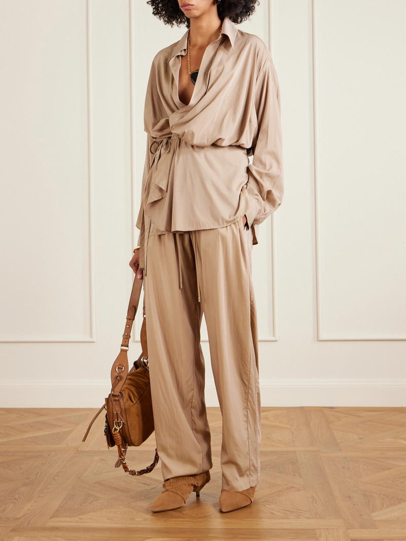 Isabel Marant Inaya Satin Wide-leg Pants outlook