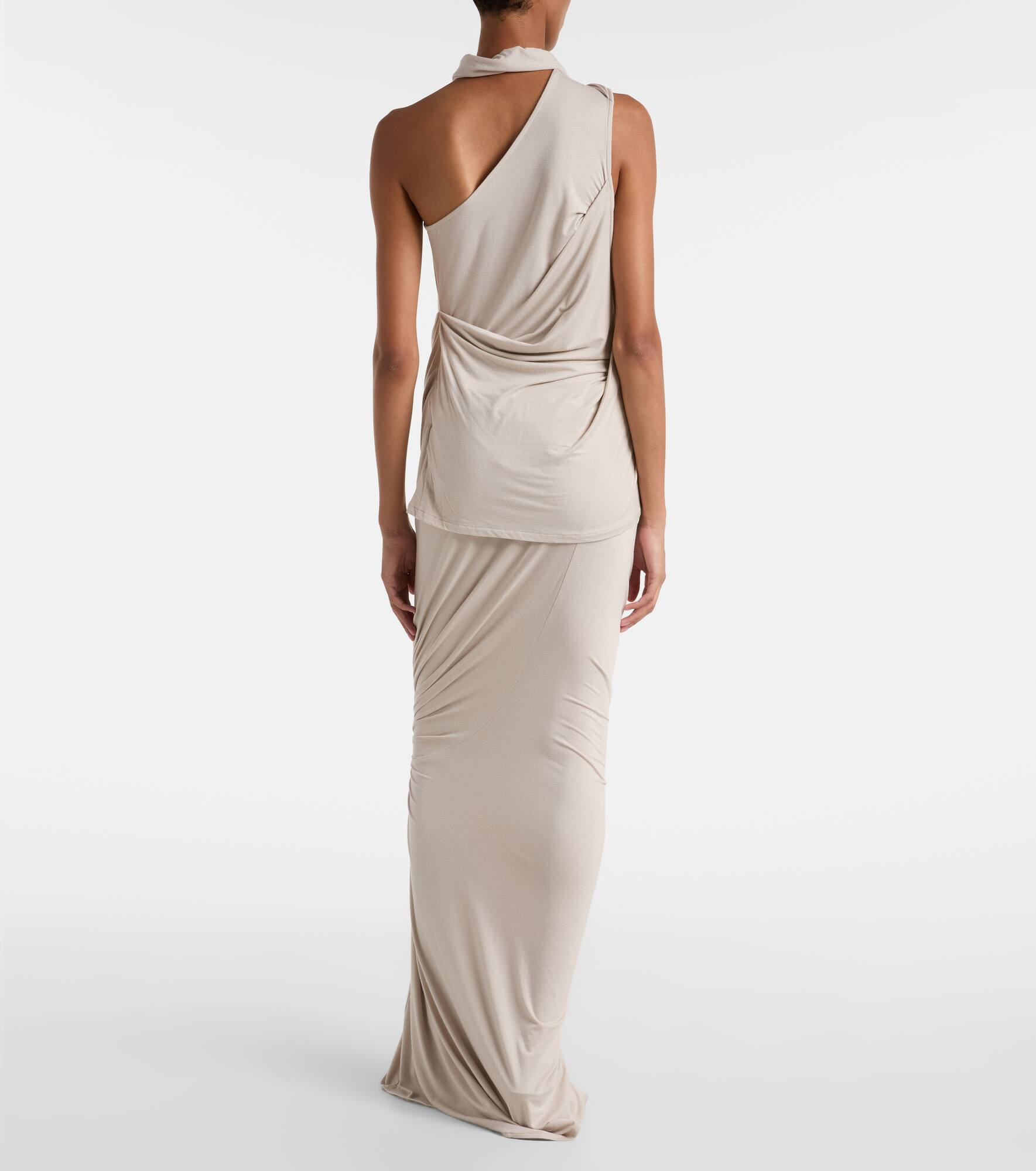 Dalters asymmetric draped halterneck top - 3