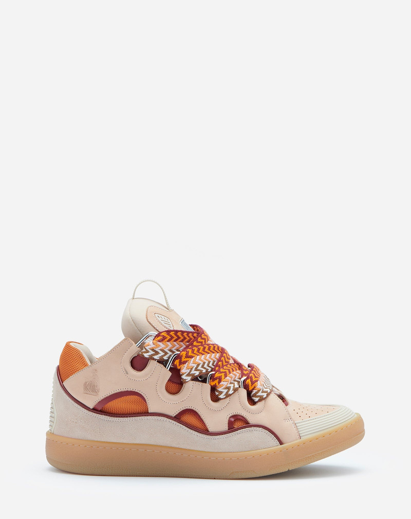 LEATHER CURB SNEAKERS 1