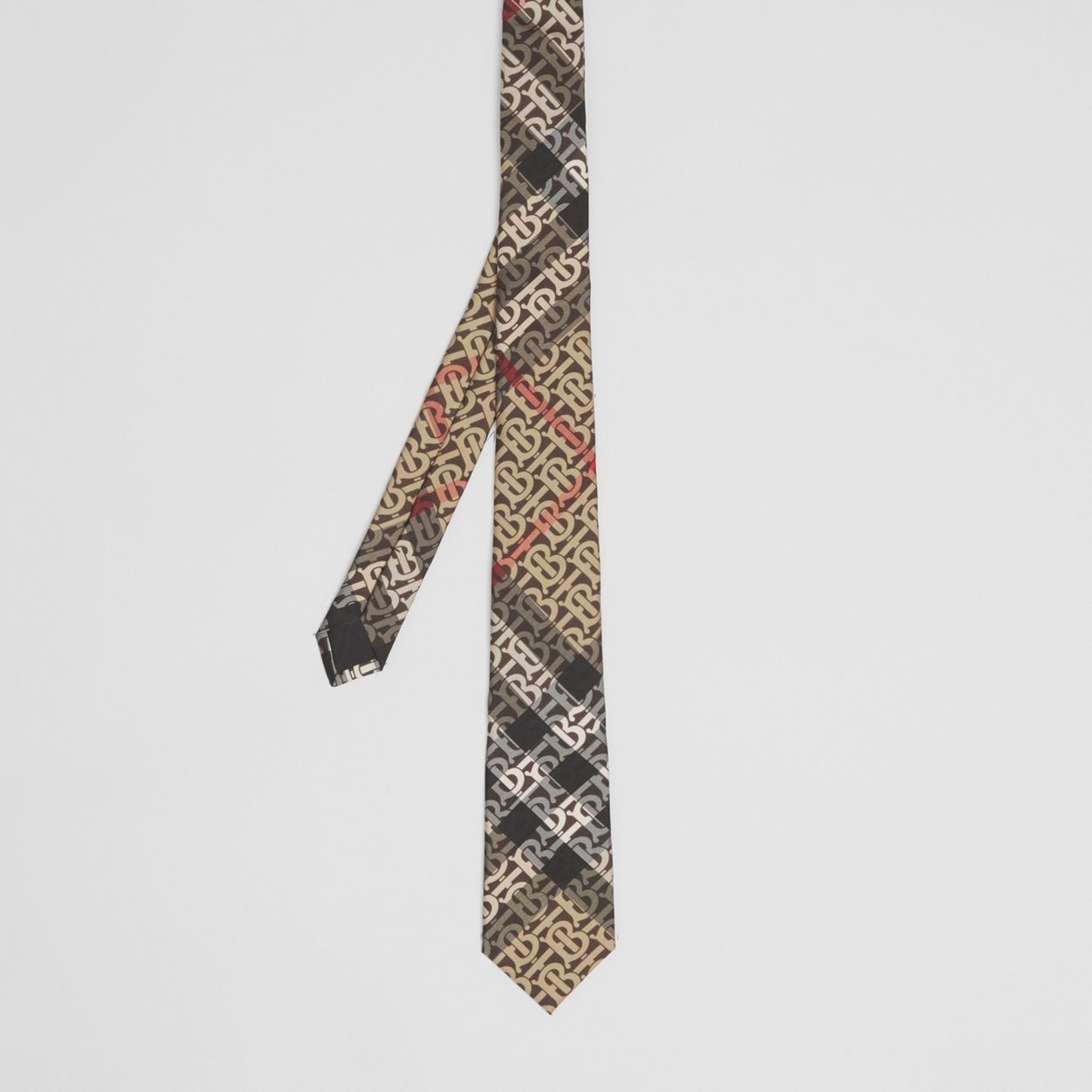 Classic Cut Monogram Check Silk Jacquard Tie - 5