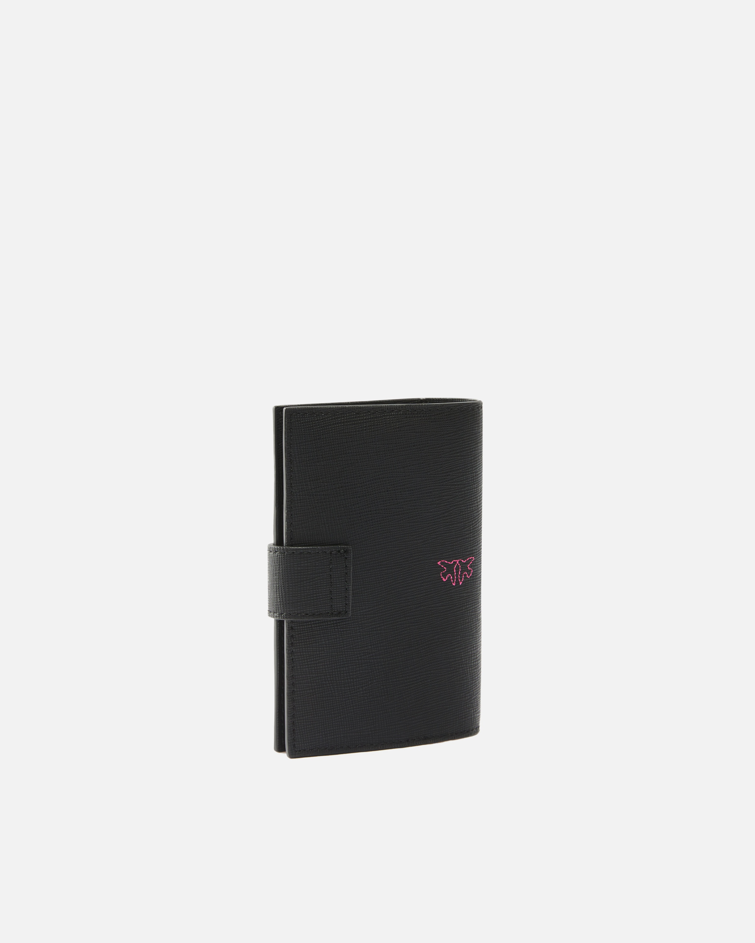 SAFFIANO LEATHER PASSPORT HOLDER WITH BIRDS LOGO - 2