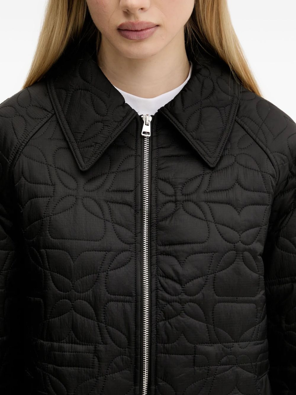 floral-quilted jacket - 5