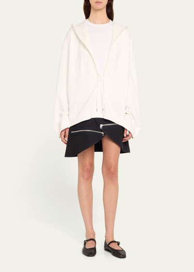 courrèges Cocoon Fleece V-Neck Hoodie outlook