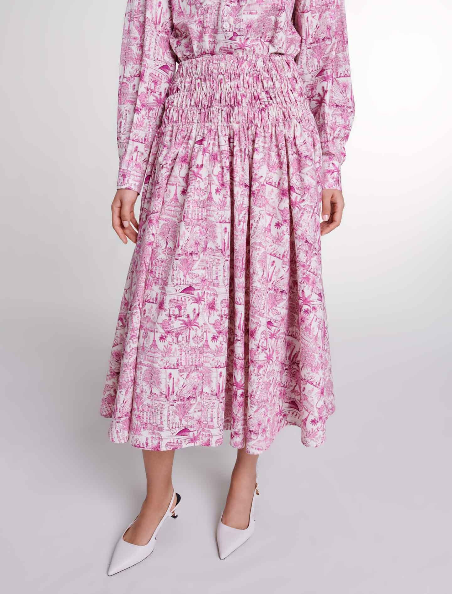 Printed Maxi Skirt - 6
