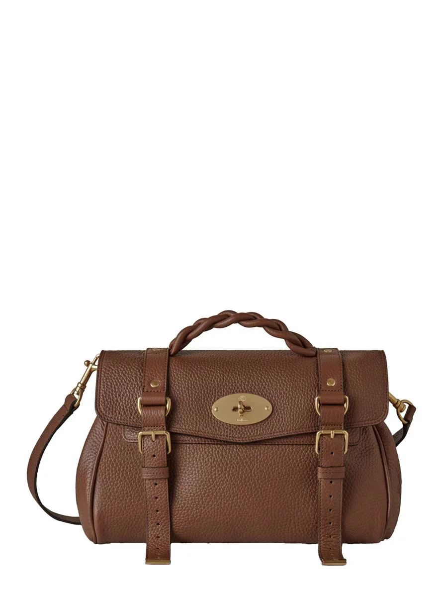 Mulberry 'Alexa Heavy' Brown Top Handle Bag With Twist-Lock Closure In Leather Woman - 1