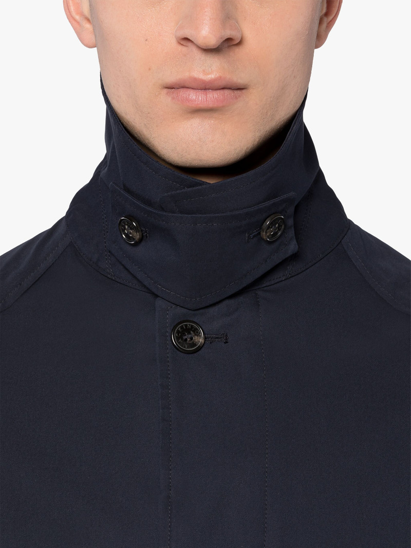 SELWYN NAVY COTTON OVERCOAT 5