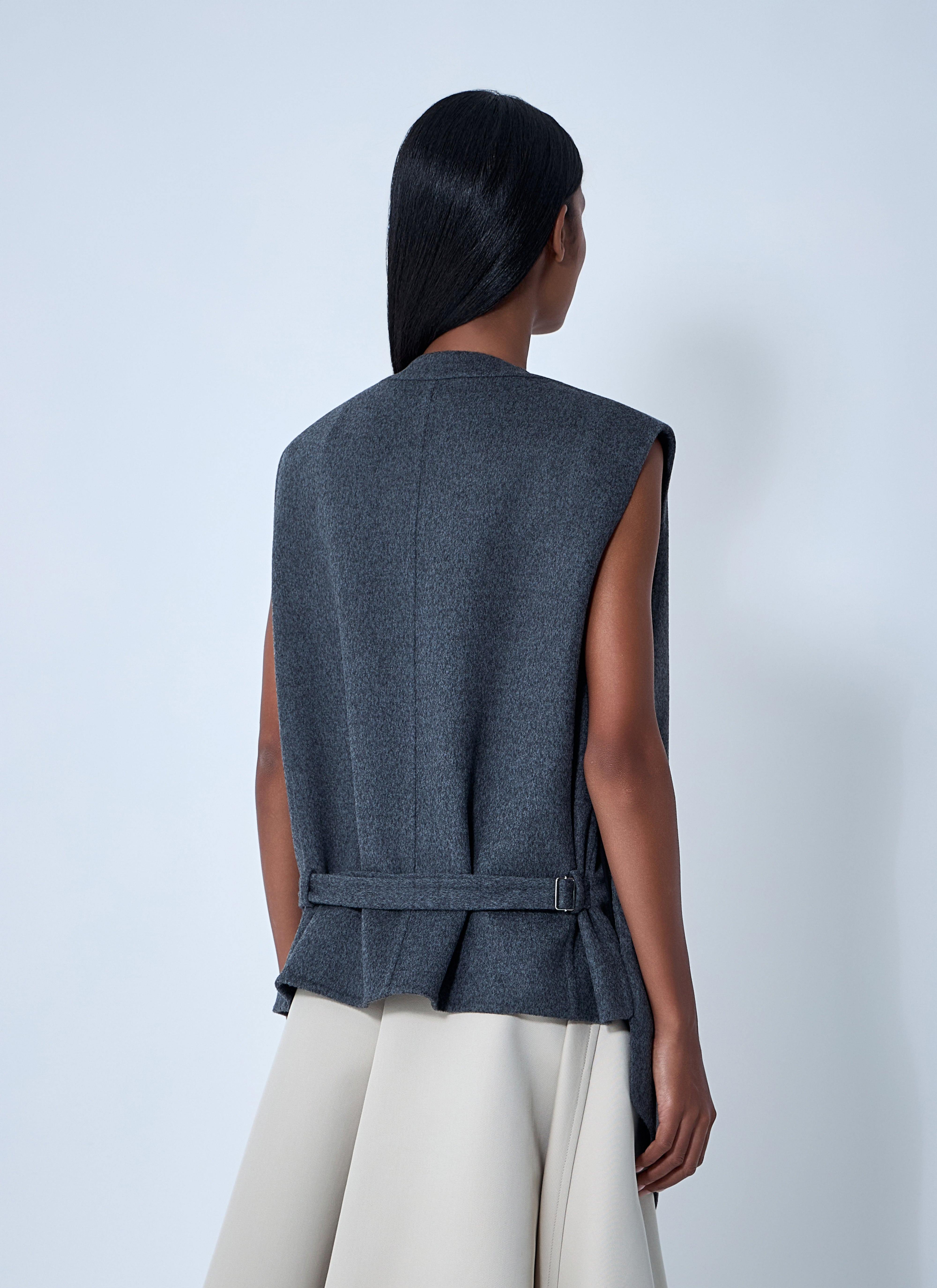 Bottega Veneta Women Double Face Wool Vest - 4