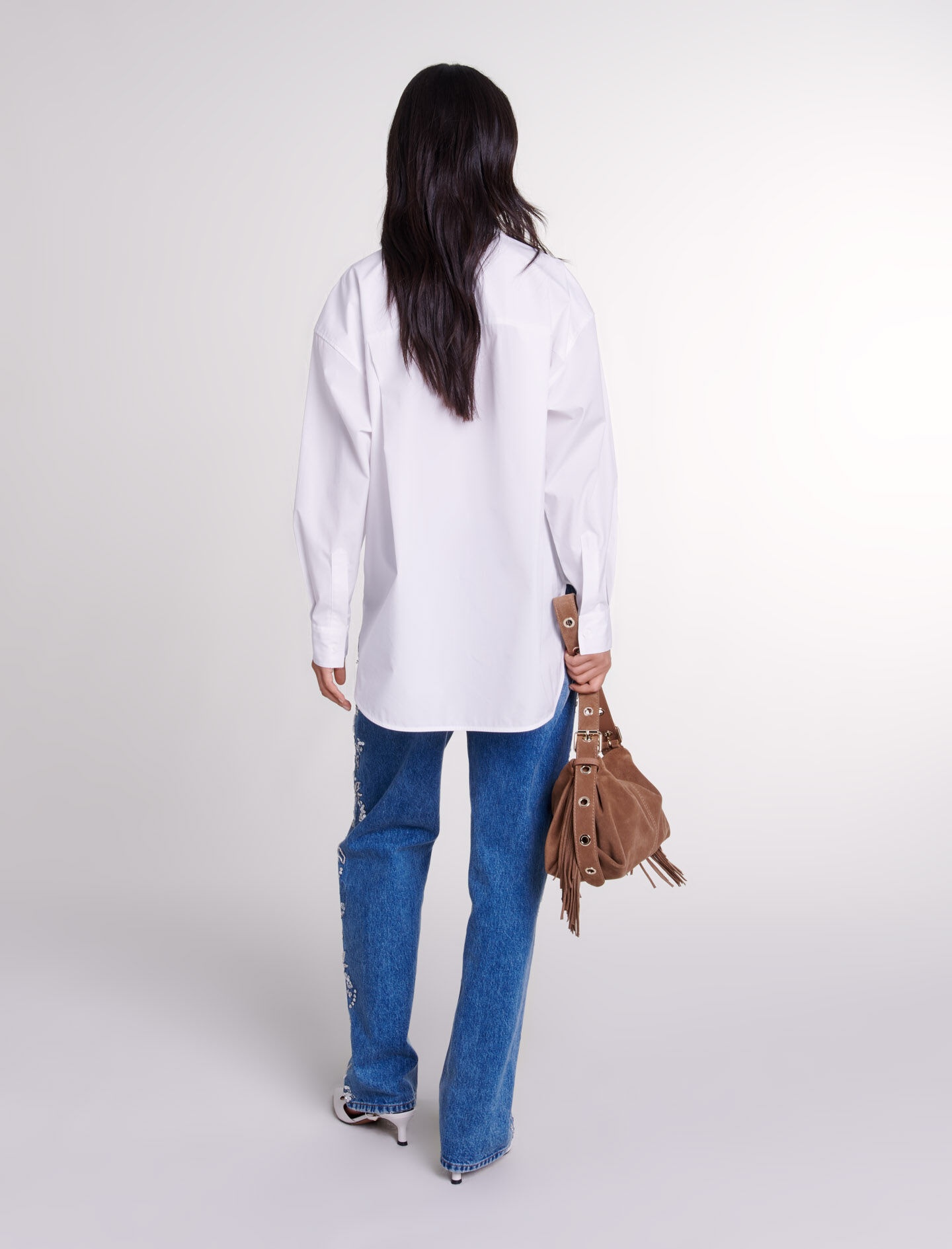 Oversized poplin shirt - 4