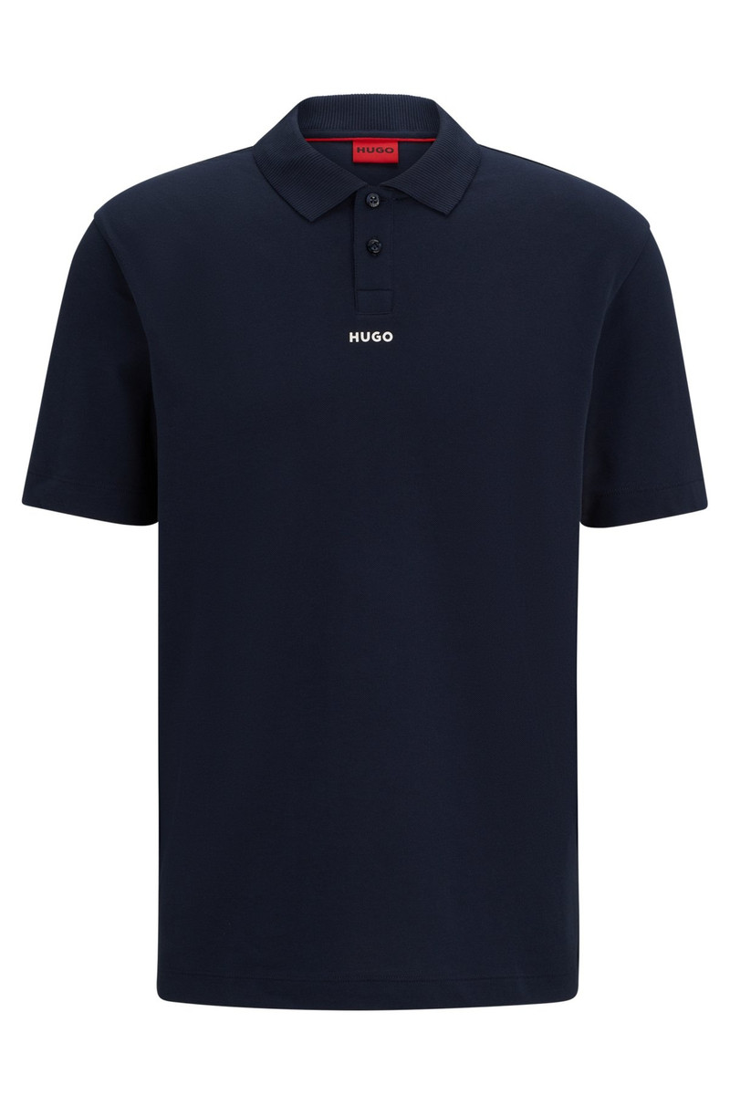 COTTON-PIQUÉ POLO SHIRT WITH LOGO PRINT - 1