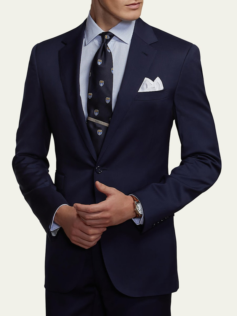 Ralph Lauren Men's Solid Wool Serge Suit outlook