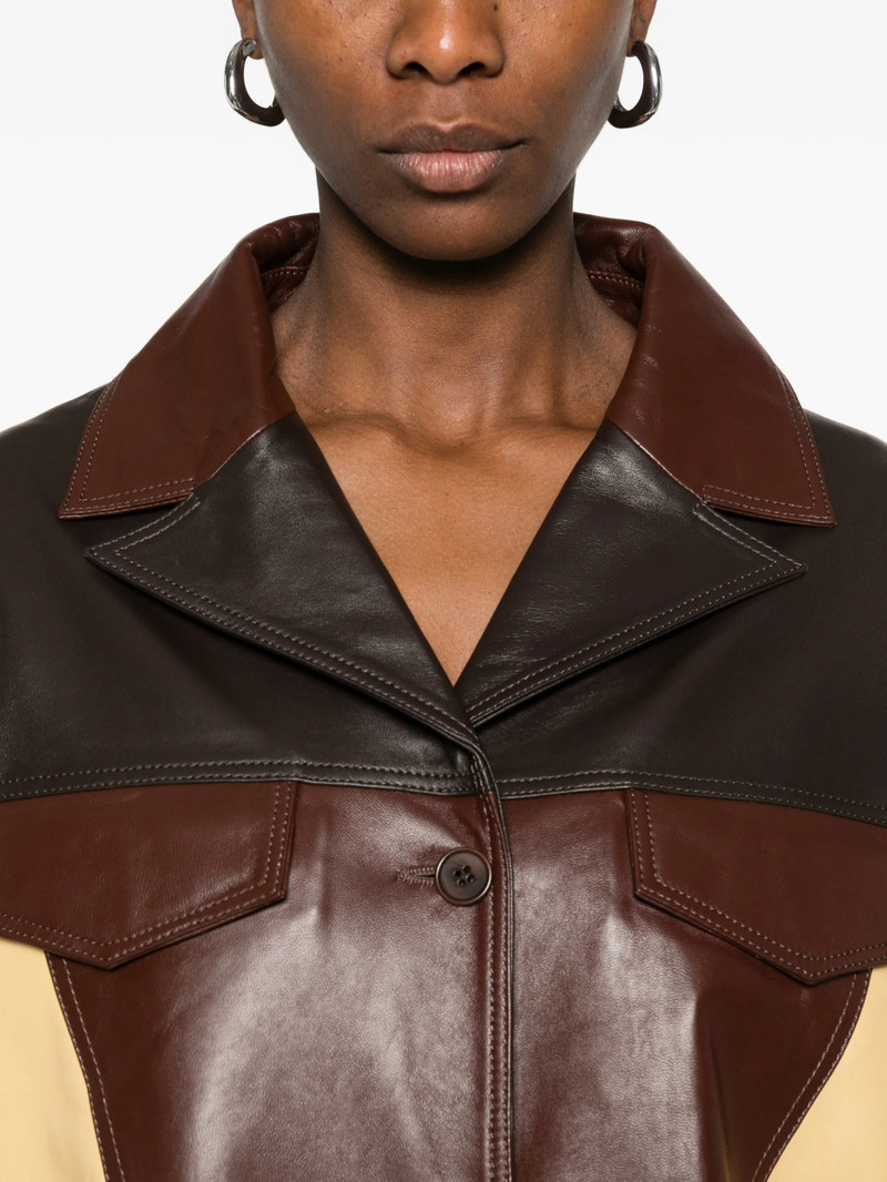 SIEDRÉS Siedres Asean Patch Pocket Leather Jacket outlook