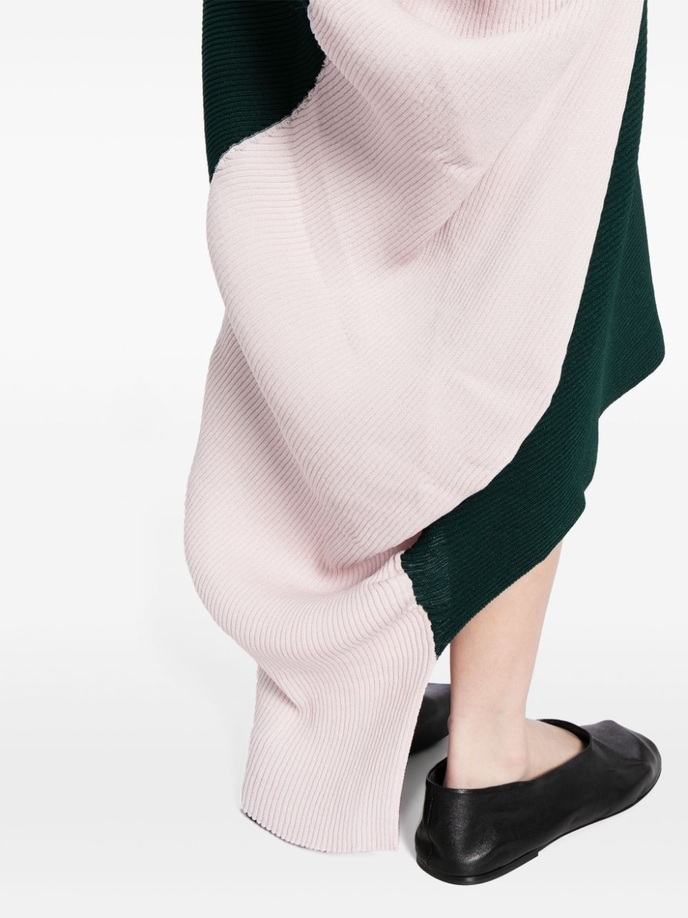 ISSEY AERATE MIDI SKIRT PINK GREEN - 5