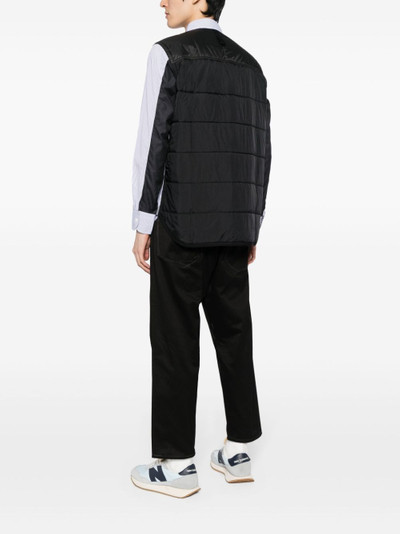 Junya Watanabe MAN panelled striped cotton shirt outlook