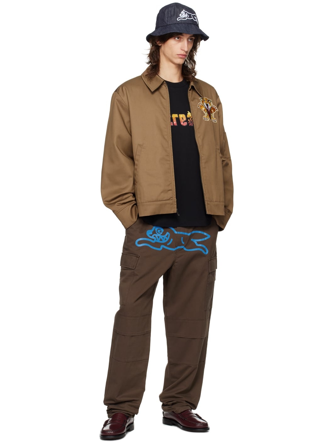Brown Running Dog Cargo Pants - 4