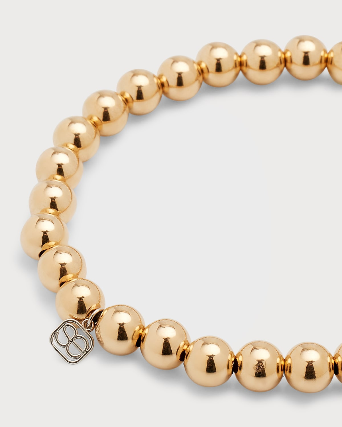 14k Beaded Diamond Wheel Bracelet - 4