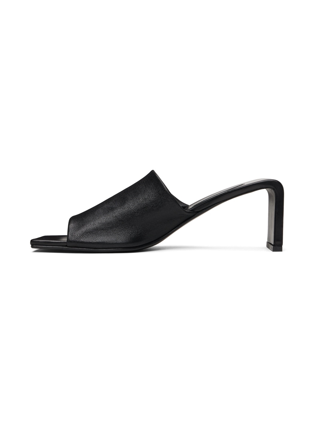 Black High Heeled Sandals - 3