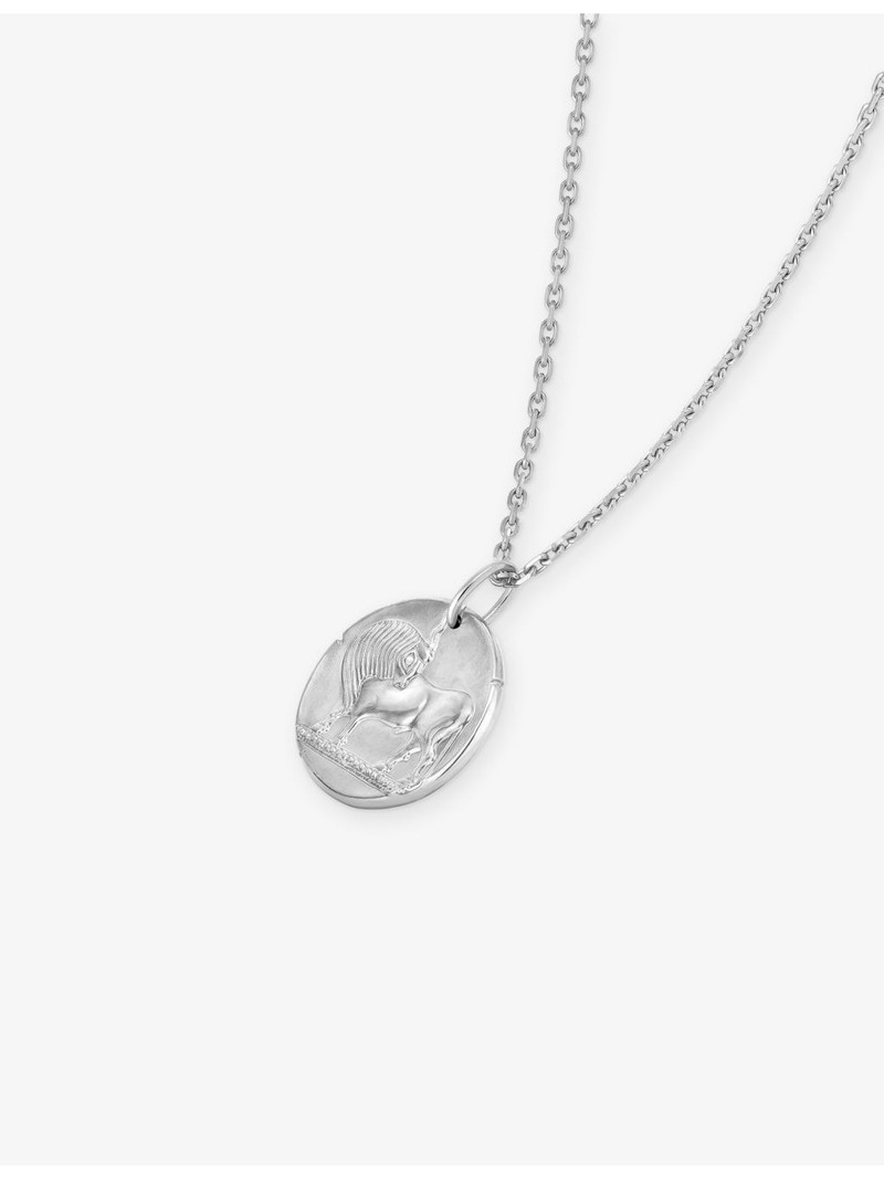 Van Cleef & Arpels Zodiaque Medal Taurus 18ct White-Gold Pendant outlook