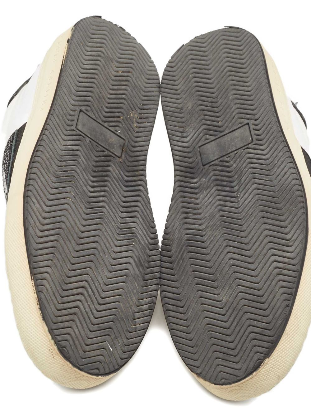 crystal-embellishment leather sneakers - 4