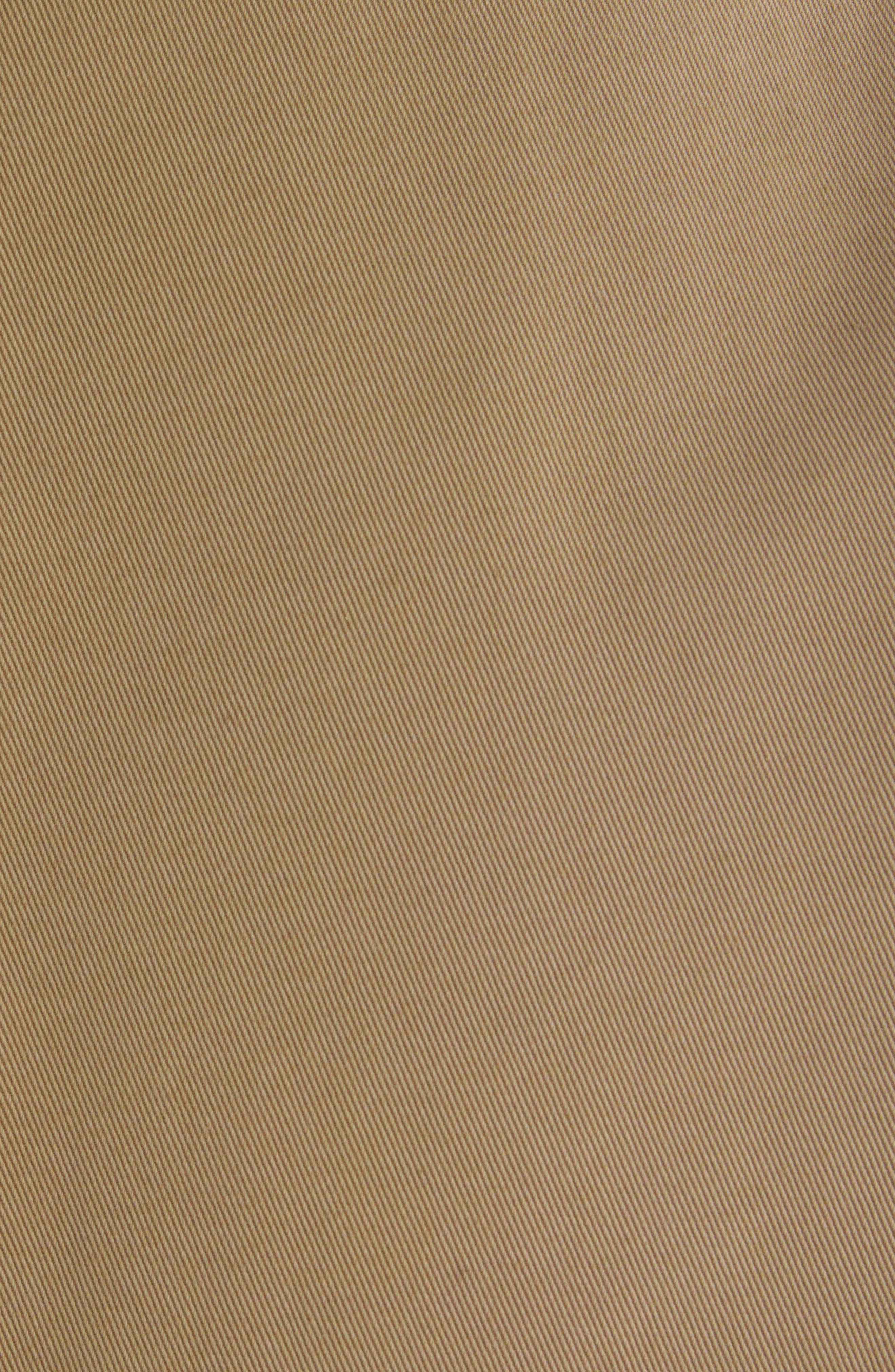 Givenchy Leather Collar Gabardine Crop Trench Jacket in Beige at Nordstrom - 7