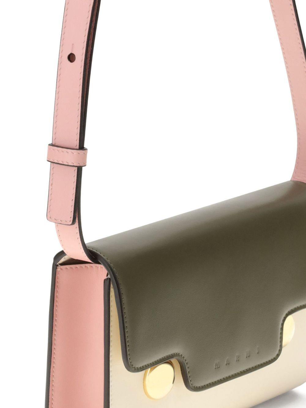 Trunkaroo calf leather two-tone shoulder bag - 5