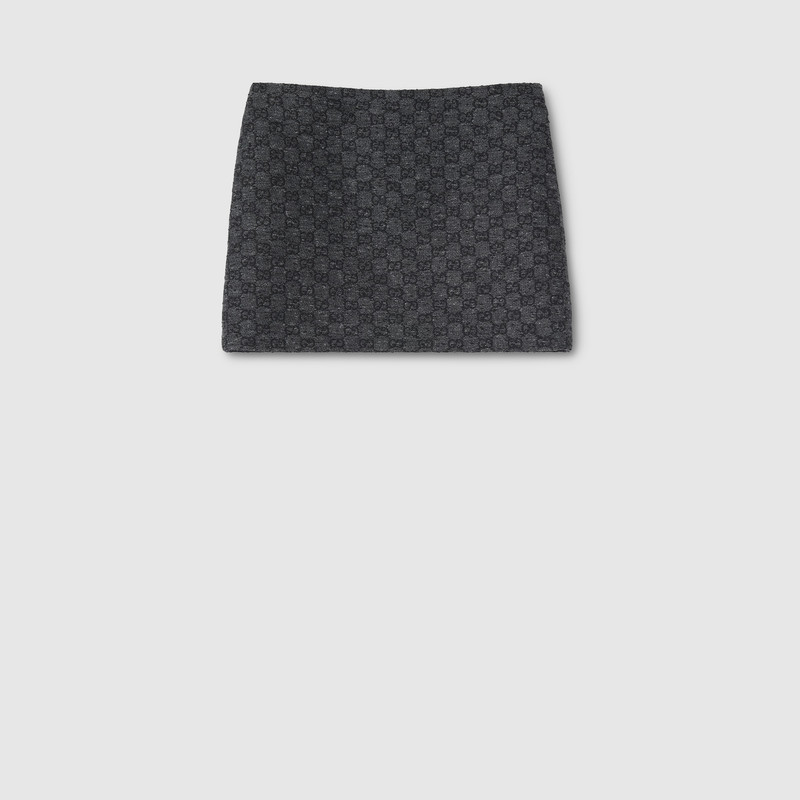 GG boutonné wool tweed skirt 1