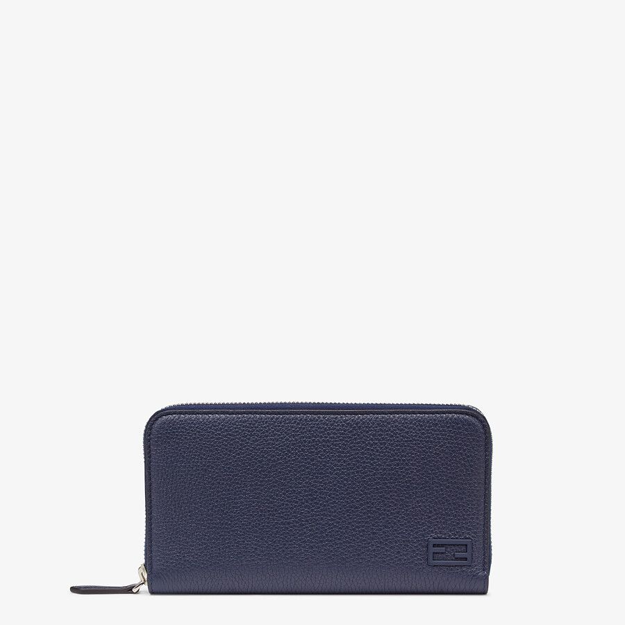Blue leather wallet - 1