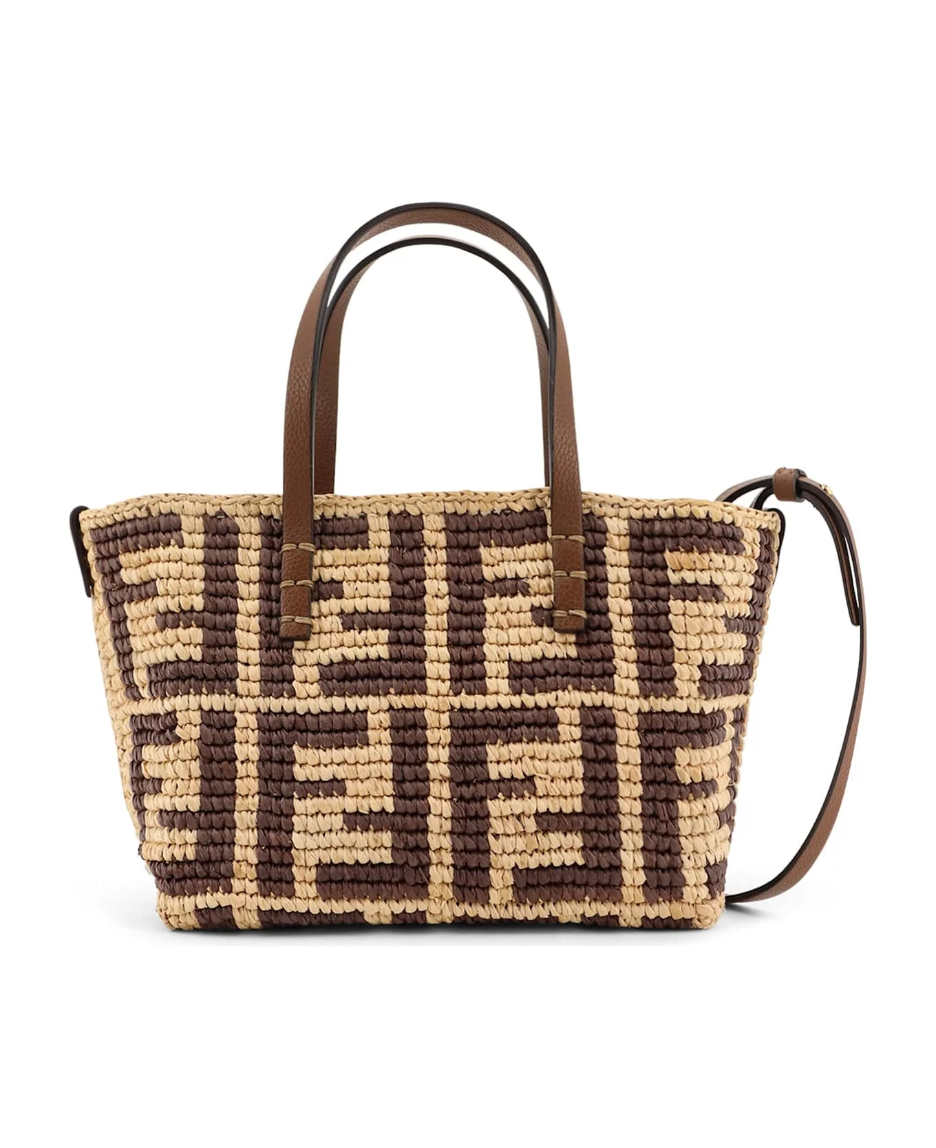 Raffia Mini Roll Shoulder Bag - 1