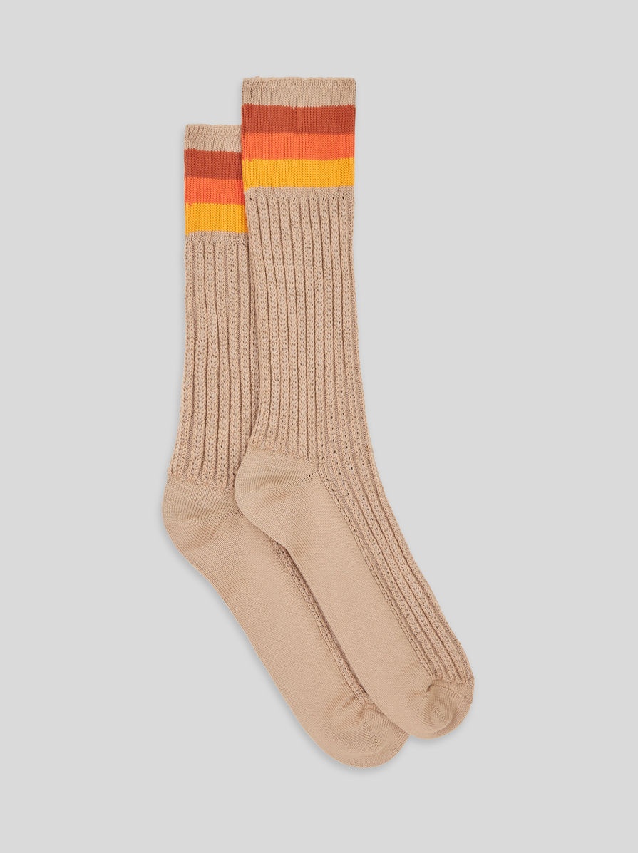 STRIPED JACQUARD SOCKS - 1