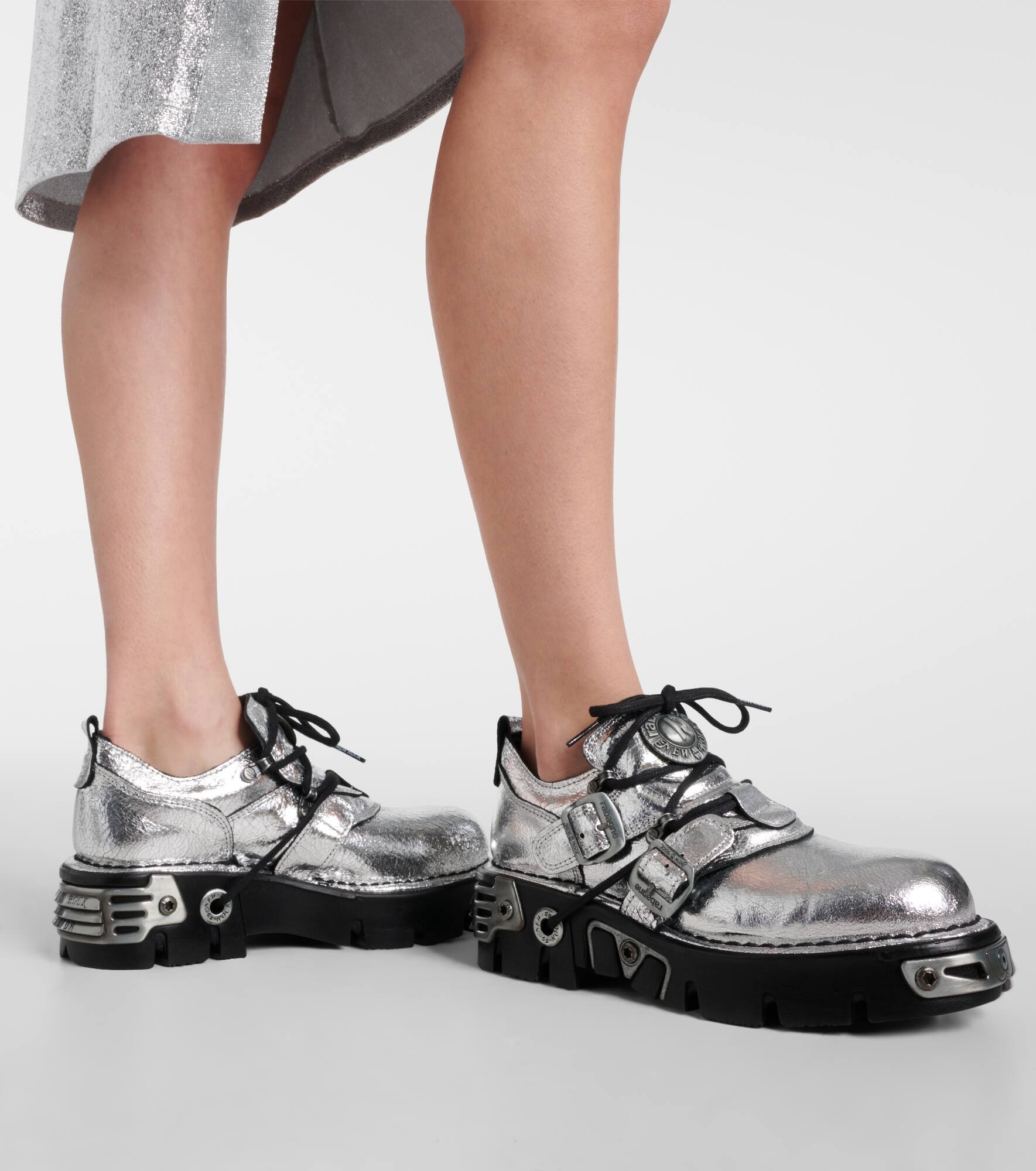 x New Rock embellished leather boots - 4