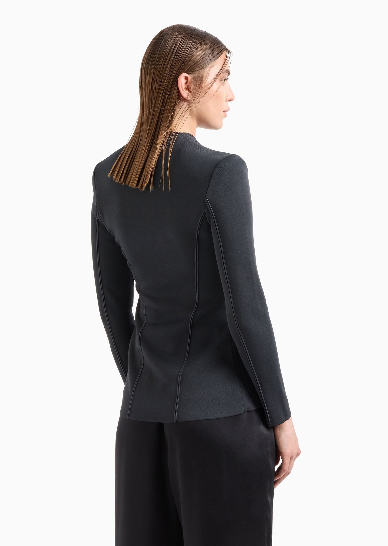Single-breasted, viscose-blend jacket - 3