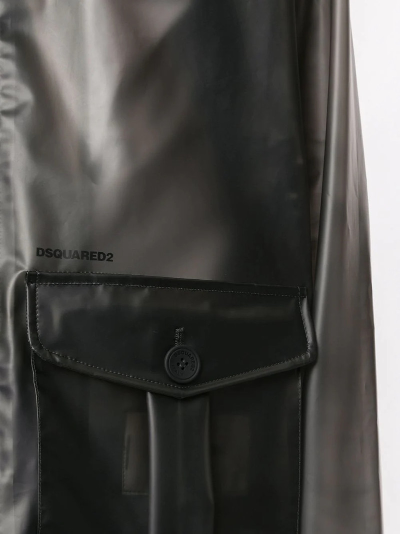 transparent short parka 5