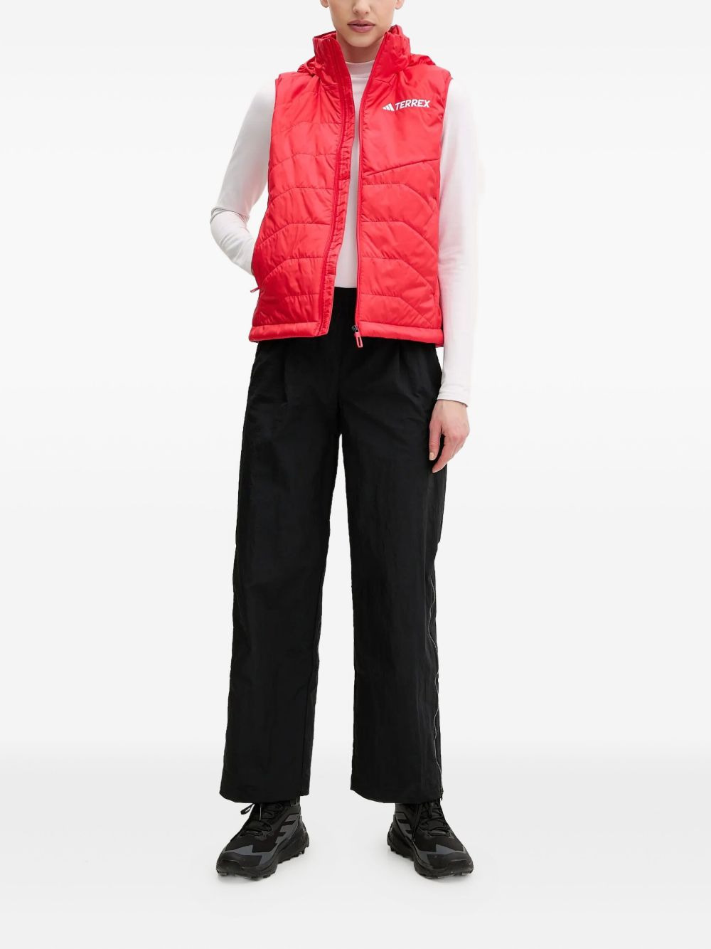 quilted hooded gilet - 2
