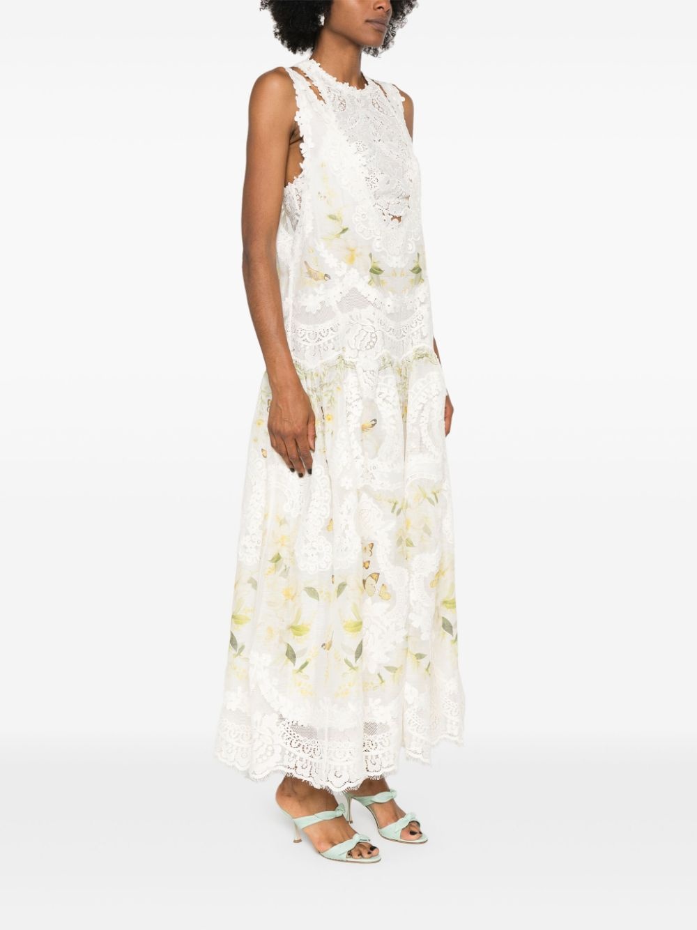 Harmony Lemon Mixed-print dress - 3