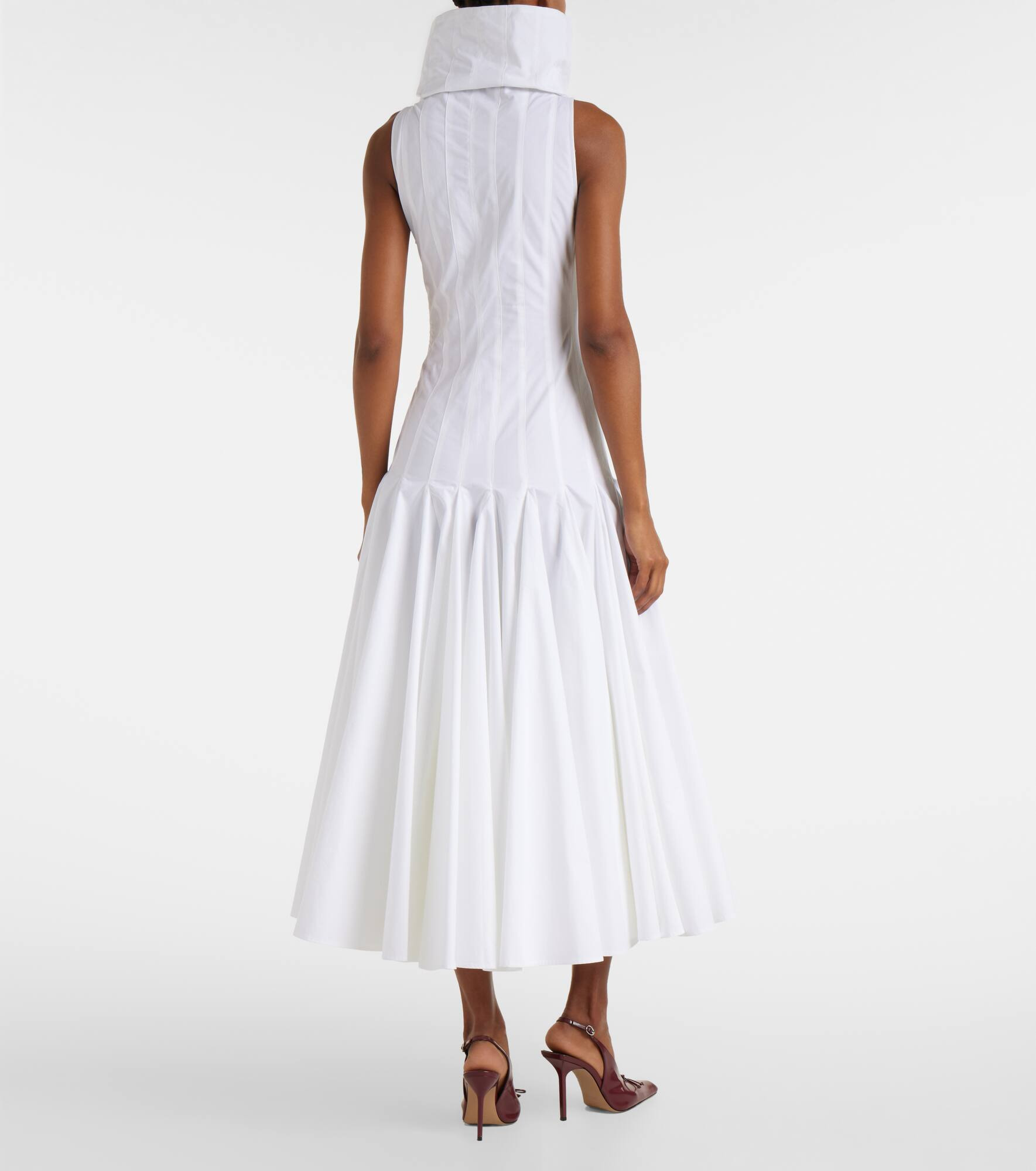 Triana cotton poplin midi dress - 3