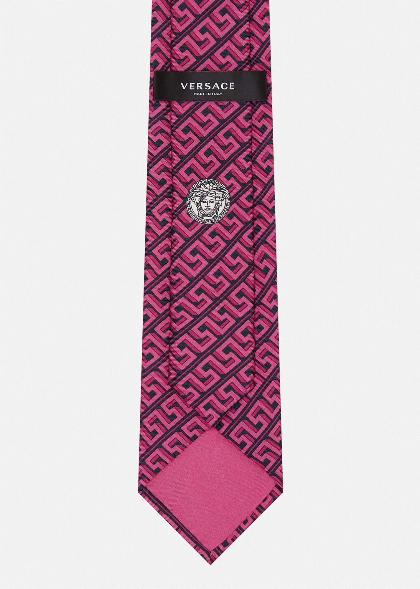 Greca Print Silk Tie - 3