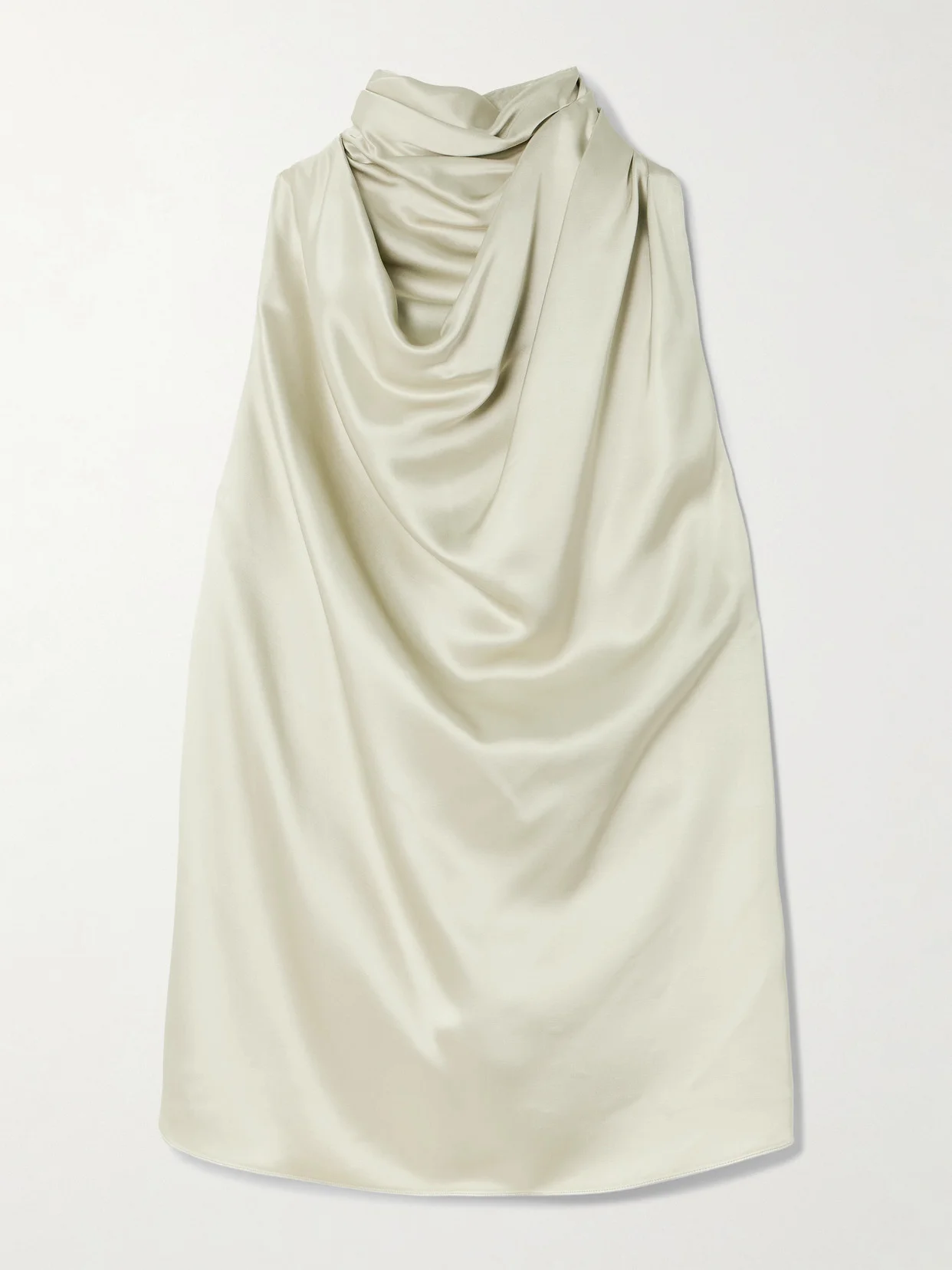 Sleary Draped Silk-satin Top - 1