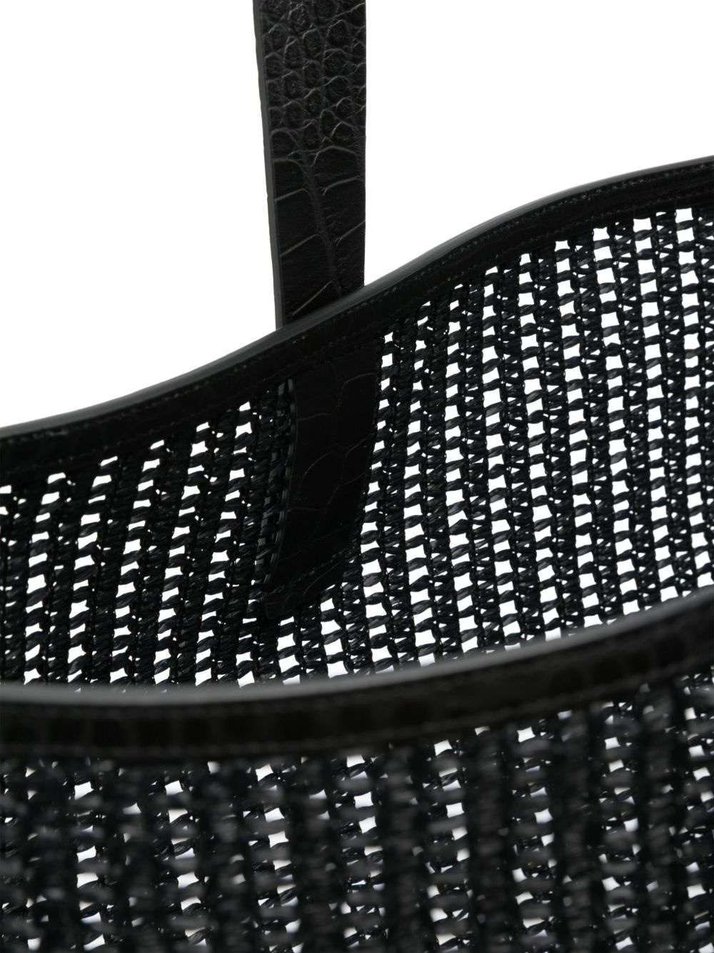 interwoven-design tote bag - 5