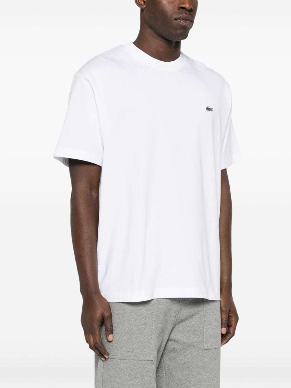 logo-patch cotton T-shirt - 3