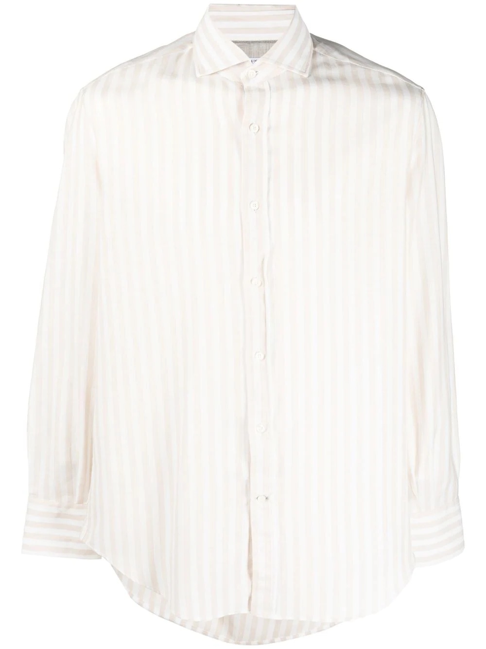 striped long-sleeved shirt - 1