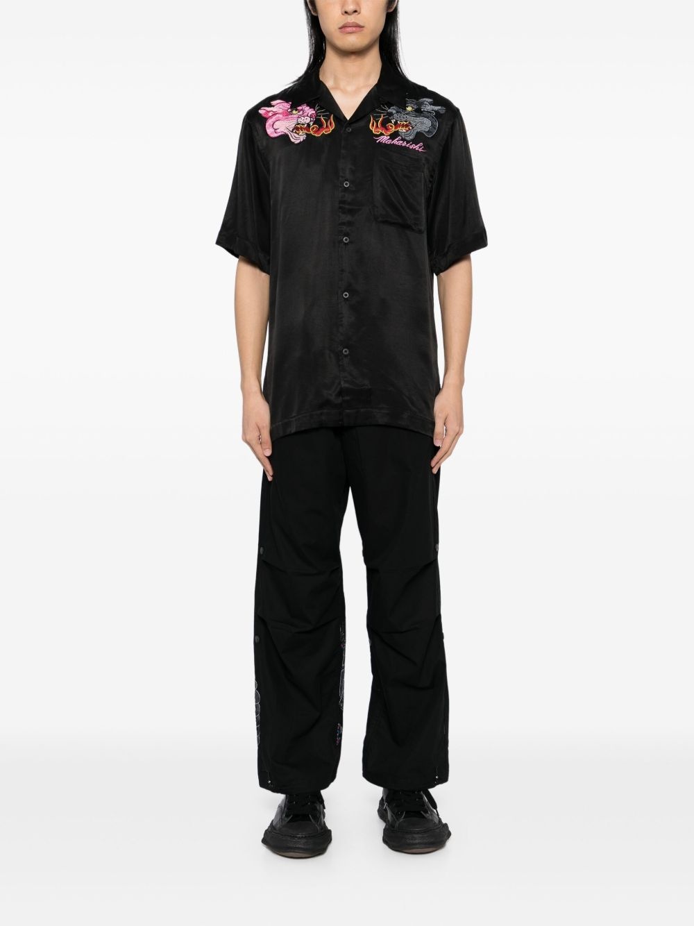 cyber skeleton loose pants - 2