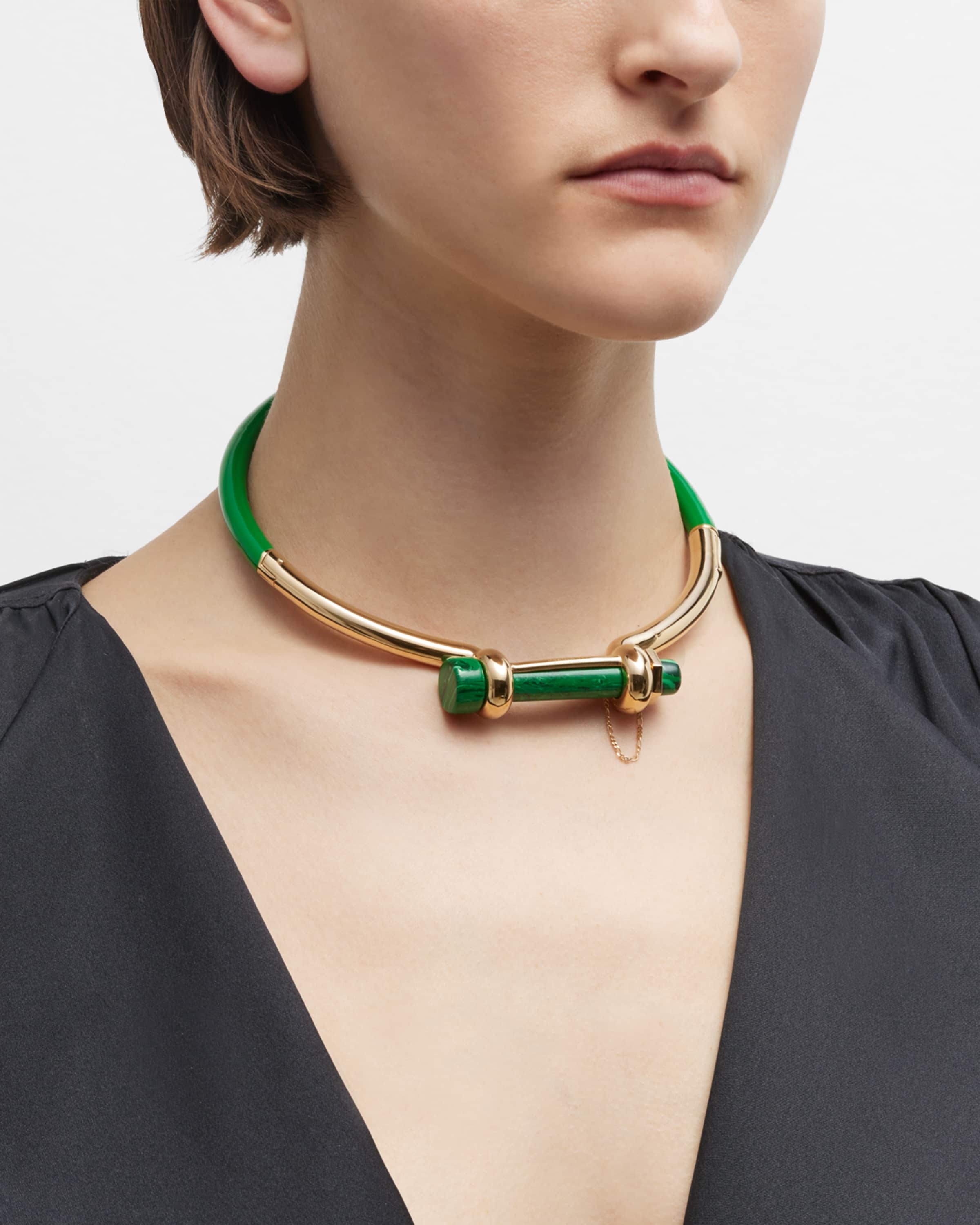 ●BOTTEGAVENETA ●ボッテガヴェネタ Bolt Necklace Bottega Veneta Carabiner sterling silver pendant necklace