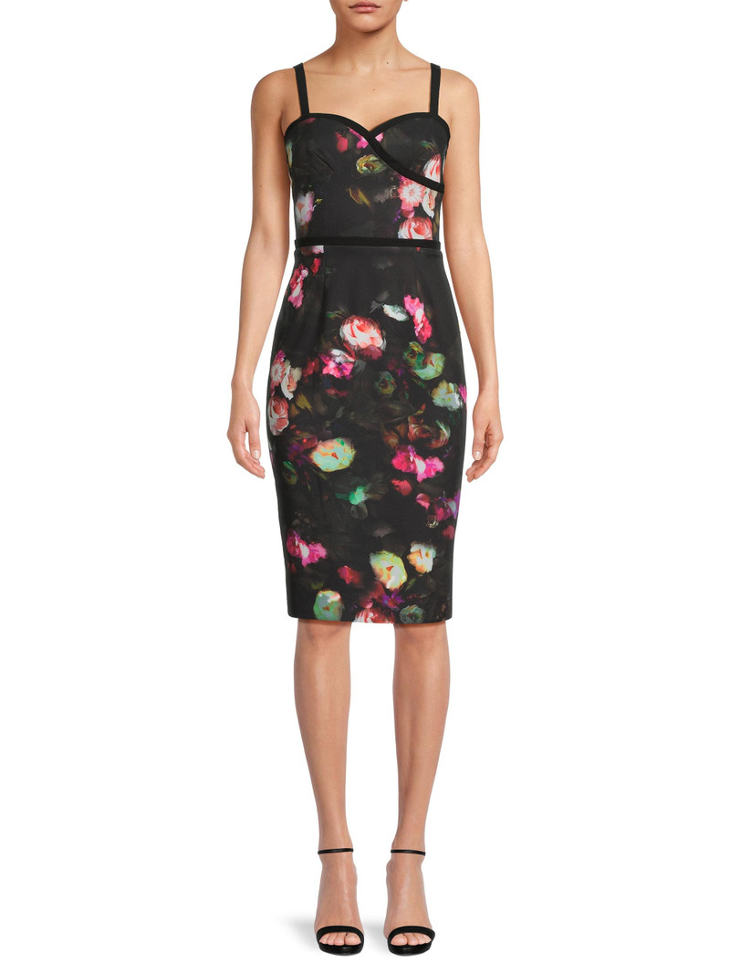 Women's Daria Floral Sweetheart Midi-Dress - Dusky Corsage 3
