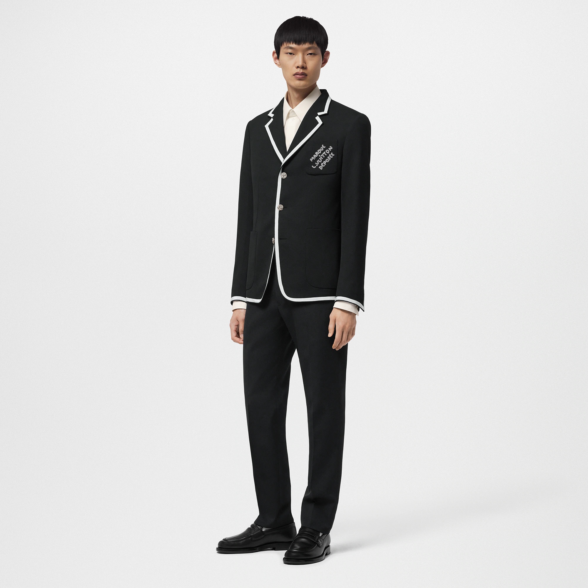 Single-Breasted Wool School Blazer - 4