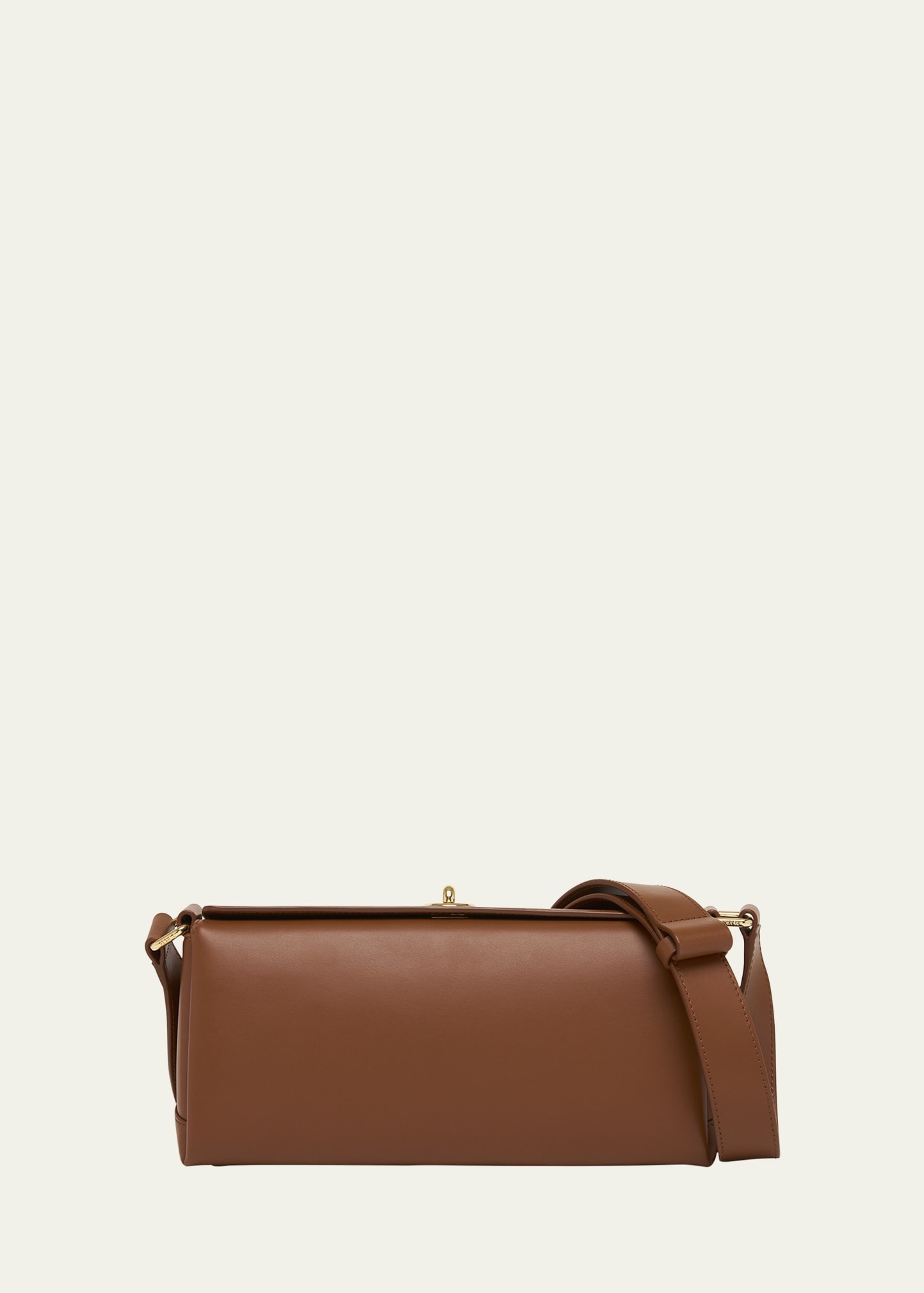 Folded Leather Shoulder Bag - 1