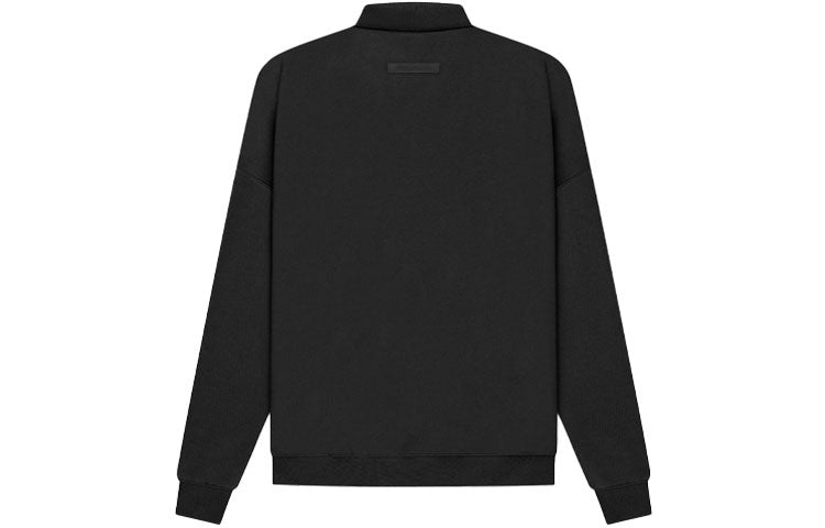 Fear of God Essentials SS21 Long Sleeve French Terry Polo Shirt 'Stretch Limo' FOG-SS21-626 - 3